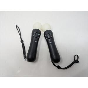Sony Playstation 4 Move Controllers CECH-ZCM2U v2 PS4 PS VR Black 2 Pack.